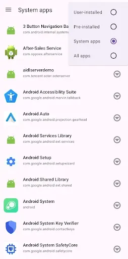 Скриншот 5 — Package Viewer: APK Extractor