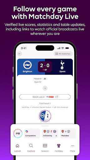 Скриншот 2 — Premier League - Scores, News