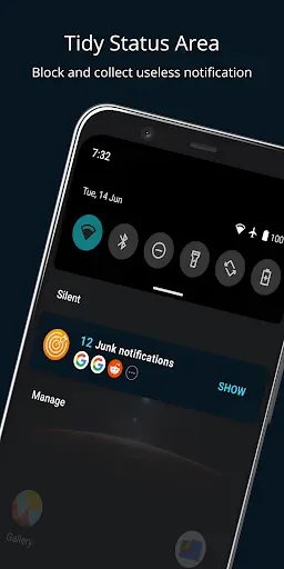 Скриншот 1 — FocusX:блокировщик уведомлений