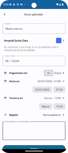 Скриншот 4 — Plantãozinho