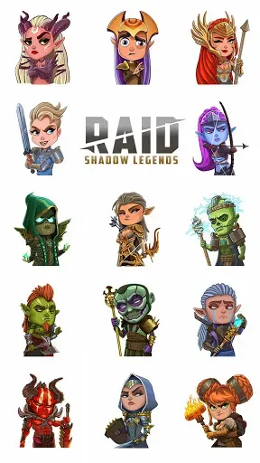 Скриншот 1 — Стикеры Raid: Shadow Legends д