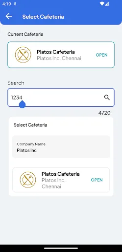 Скриншот 1 — Platos - Cafeteria Redefined
