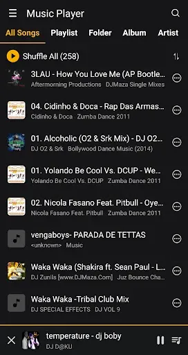 Скриншот 1 — Music Player