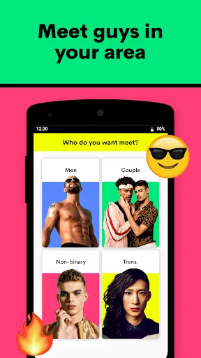 Скриншот 2 — Gaudi: Gay Guys, Chat & Dating