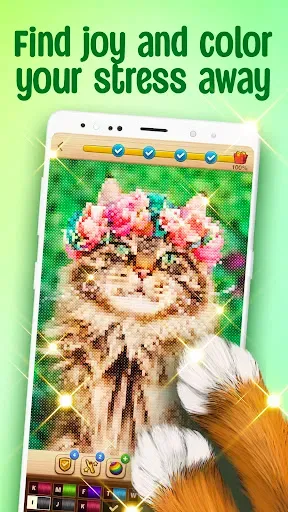 Скриншот 2 — Cross-Stitch: Coloring Book