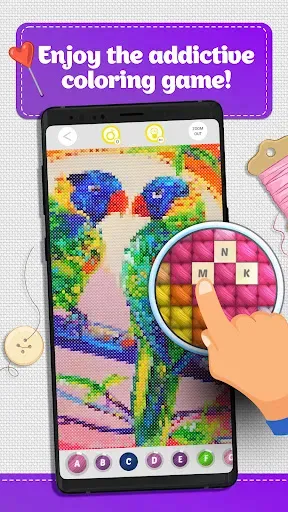 Скриншот 1 — Cross Stitch Coloring Art