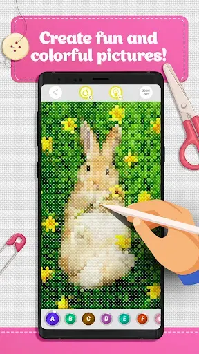 Скриншот 3 — Cross Stitch Coloring Art