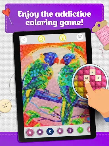 Скриншот 6 — Cross Stitch Coloring Art
