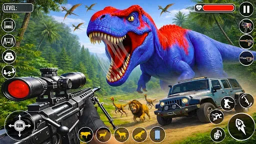 Скриншот 1 — Dinosaur Family Hunting Game