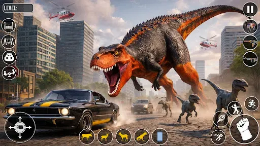 Скриншот 3 — Dinosaur Family Hunting Game