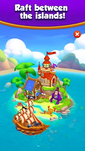 Скриншот 3 — Royal Island: PvP Match 3 Game