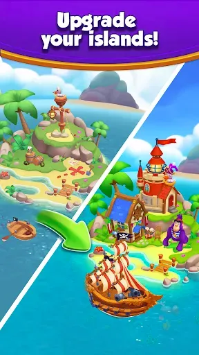 Скриншот 6 — Royal Island: PvP Match 3 Game