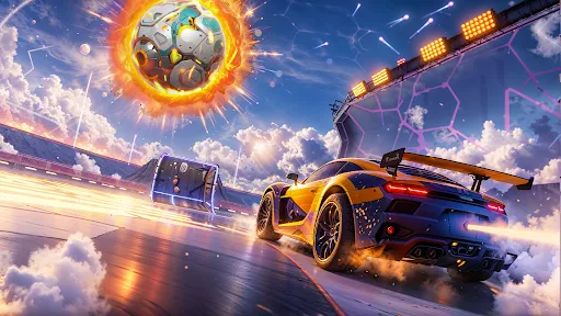 Скриншот 4 — Rocket Car: Car Ball Games