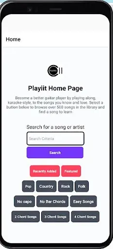 Скриншот 1 — Playiit Guitar Karaoke