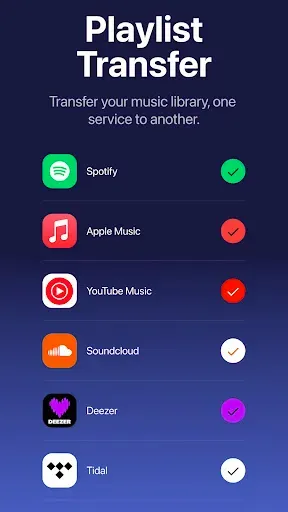 Скриншот 1 — Playlist Transfer for My Music
