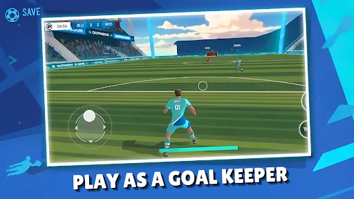 Скриншот 3 — OutMatch : Football Legends