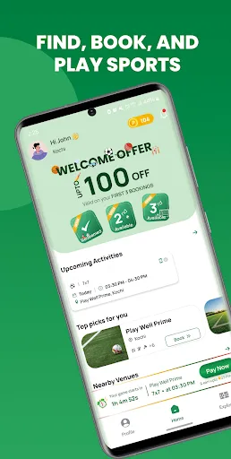 Скриншот 1 — Playspots - Book sports venues