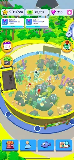 Скриншот 4 — Idle Sea Park - Fish Tank Sim