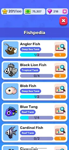 Скриншот 8 — Idle Sea Park - Fish Tank Sim