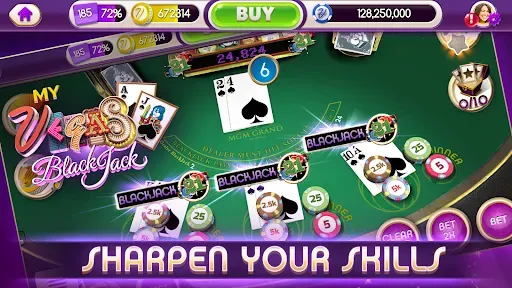 Скриншот 1 — myVEGAS Blackjack 21 — казино