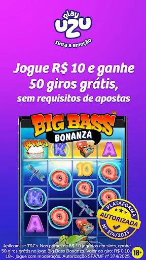 Скриншот 1 — PlayUZU Cassino Online Brasil