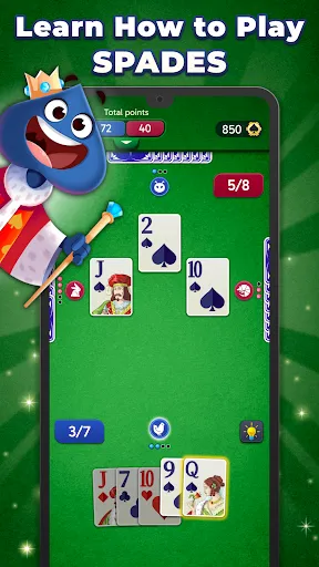 Скриншот 1 — Spades Stars - Card Game