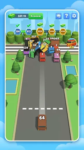 Скриншот 1 — Bus Merge 2048