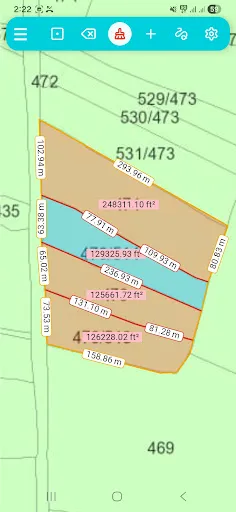 Скриншот 1 — Plot Meter - Land Measurement