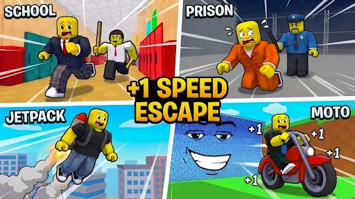 Скриншот 1 — +1 Speed: Escape Obby Worlds