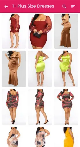 Скриншот 1 — Plus Size Dresses for Women