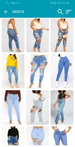 Скриншот 5 — Plus size jeans for women