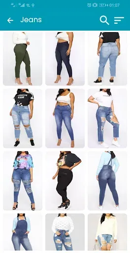 Скриншот 8 — Plus size jeans for women