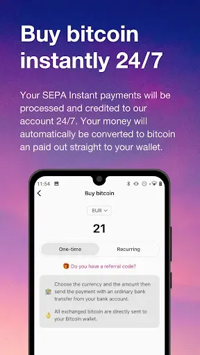 Скриншот 2 — Pocket: Buy Bitcoin instantly