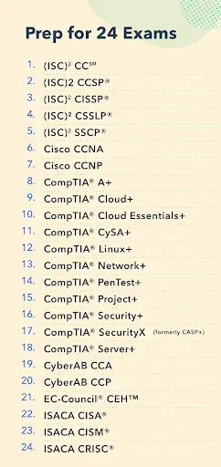 Скриншот 2 — Pocket Prep IT & Cybersecurity