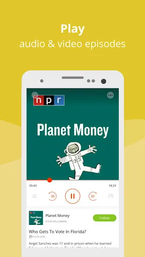 Скриншот 4 — Podcast Player App - Podbean