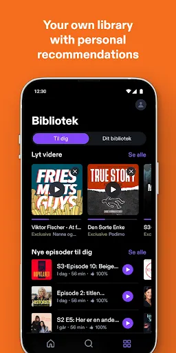Скриншот 4 — Podimo - Podcasts & Audiobooks