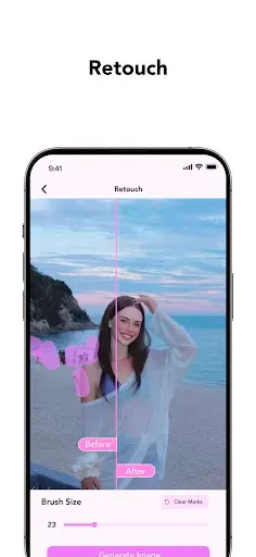 Скриншот 5 — GlowCam: Selfie Light + AI