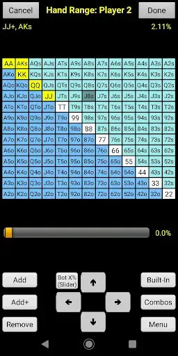 Скриншот 2 — PokerCruncher - Advanced Odds