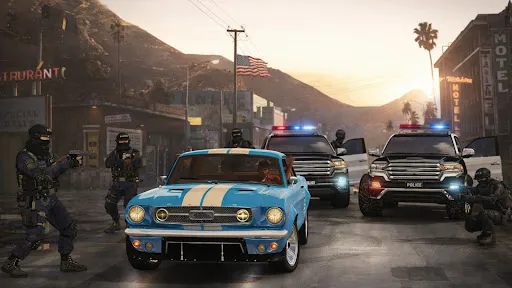 Скриншот 6 — US Police Car Escape Chase