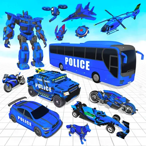 Скриншот 1 — Bus Simulator Police Robot Car