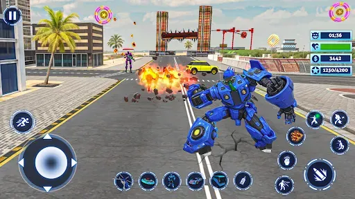 Скриншот 8 — Bus Simulator Police Robot Car