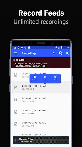 Скриншот 3 — Police Scanner 5-0 Pro-Live FM