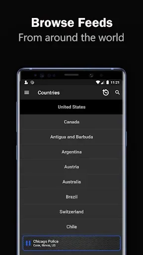 Скриншот 4 — Police Scanner 5-0 Pro-Live FM
