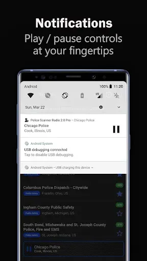 Скриншот 8 — Police Scanner 5-0 Pro-Live FM
