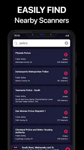 Скриншот 2 — Police Scanner Pro - App