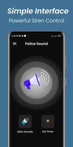 Скриншот 1 — Police Siren - Police Sounds