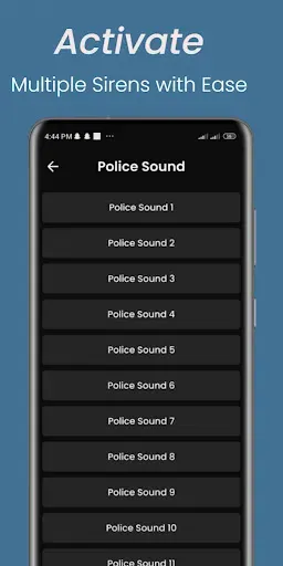 Скриншот 2 — Police Siren - Police Sounds