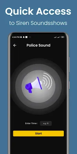 Скриншот 4 — Police Siren - Police Sounds