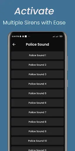 Скриншот 7 — Police Siren - Police Sounds