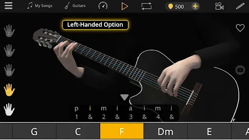 Скриншот 3 — Guitar 3D - основные аккорды
